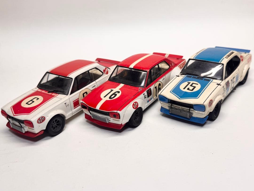 フジミ 1/24 ハコスカ レース仕様 完成品 3台セット