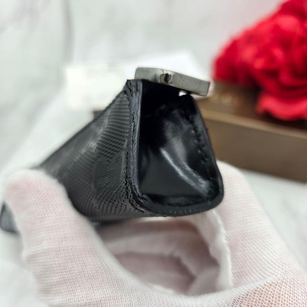 【未使用に近い】 GUCCI ペンケース 筆箱 GG インプリメ ブラック