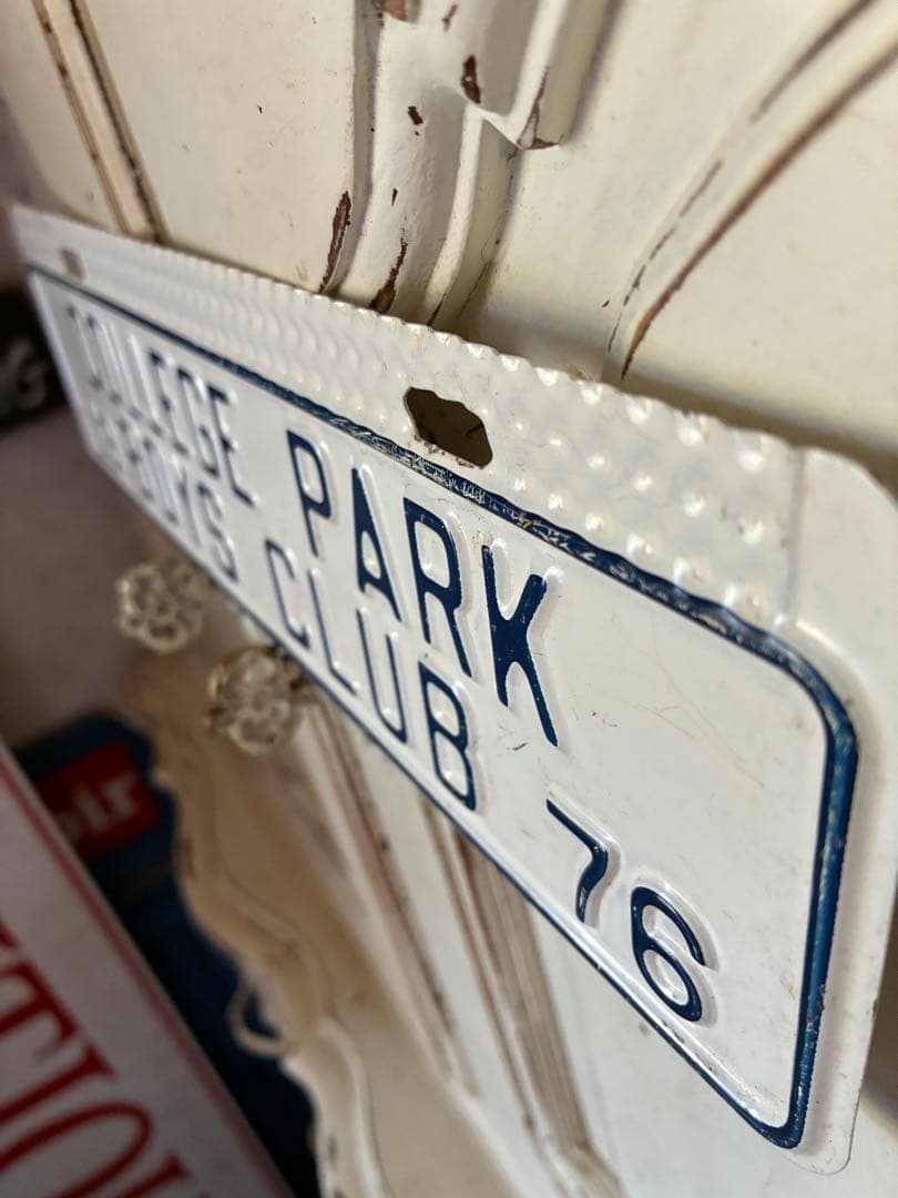 アンティーク　メタル　サイン　プレート　看板　BOYS CLUB アメリカ