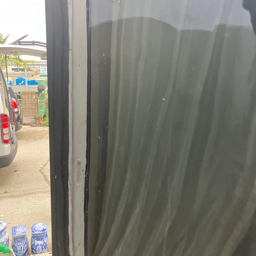 中国骨董 天然石細工 松 鶴 とんぼ 古典画装飾 木製 4連屏風 衝立 間仕切り