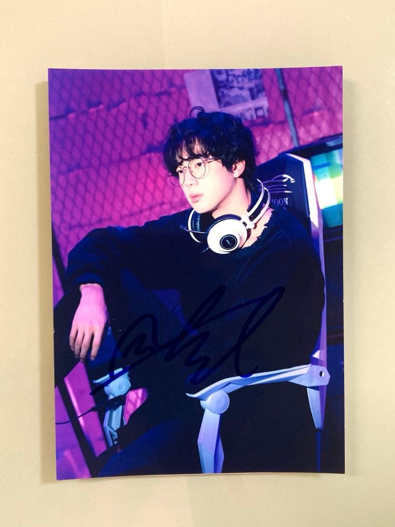 ジン直筆サイン入り2Lサイズ写真…