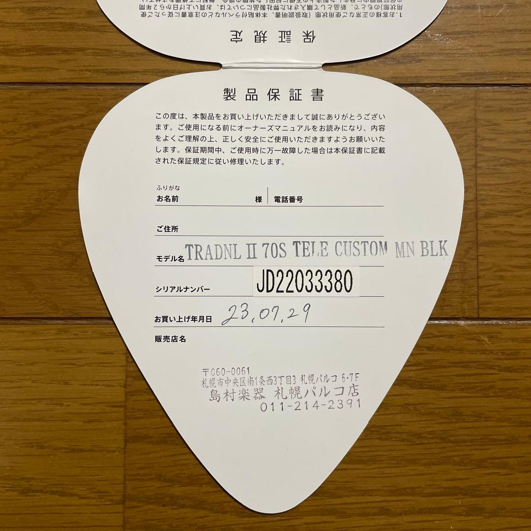 ギター Fender Telecaster custom