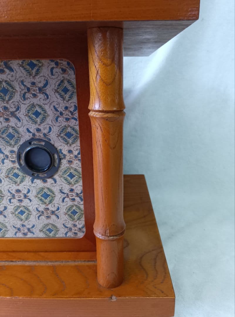 アケボノ　ビンテージ木製家具　ローボード 飾り棚 茶棚　置床　テレビ台　レトロ