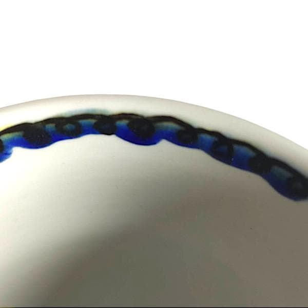 九谷焼 海部公子 絵付け カップ＆ソーサー 1客 共箱 黄布 経歴書 直筆サイン