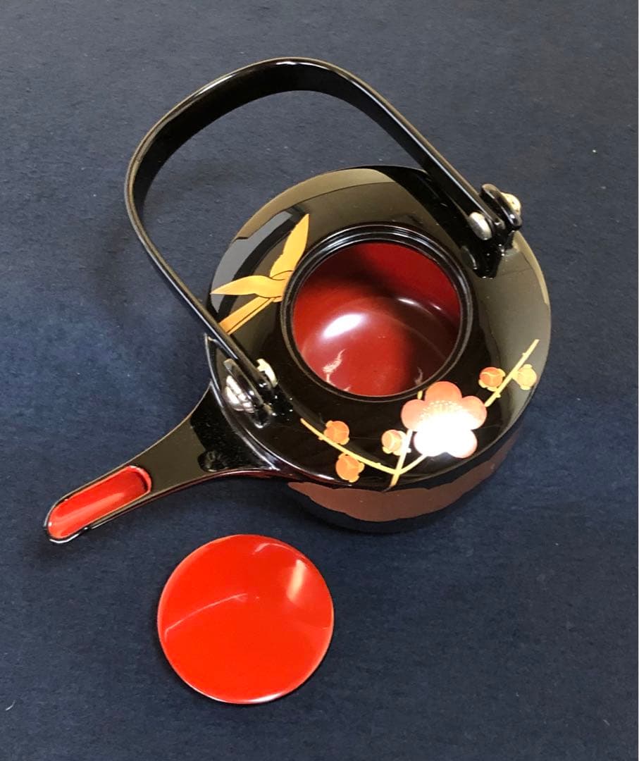 割引❗️《レ》輪島塗 蒔絵付 屠蘇器 漆光堂造 木製漆器 共箱 251110う5