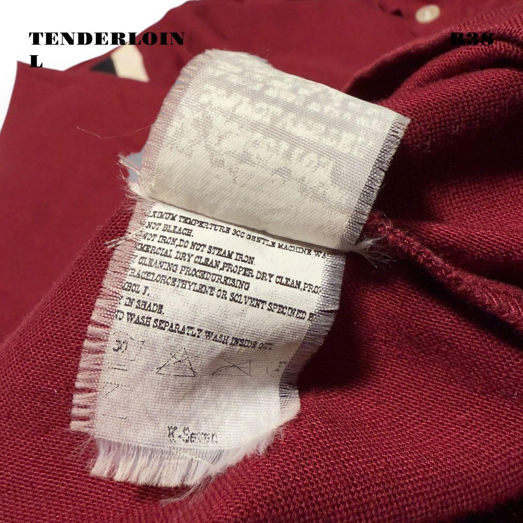 ★限定出品★ TENDERLOIN 長袖 シャツ ボーリング ボウリング 赤 L