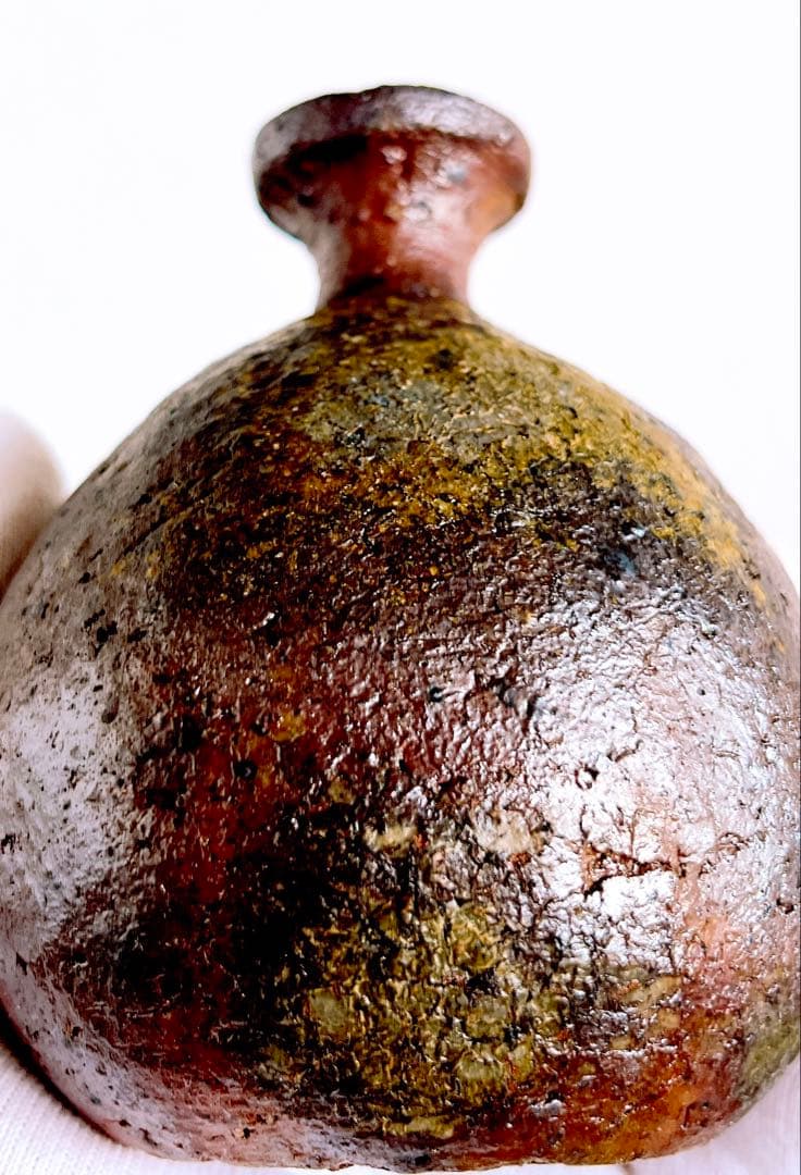 郷原良成　備前丸徳利　備前焼　酒器　徳利　ぐい呑　酒碗　新品未使用　本物保証