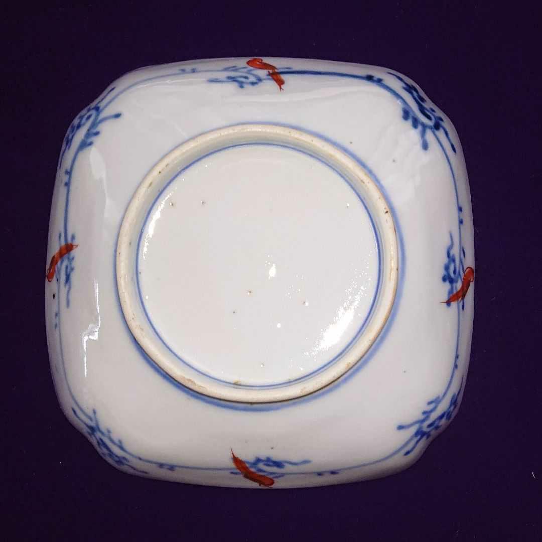 古伊万里 色絵 赤絵 角皿5枚