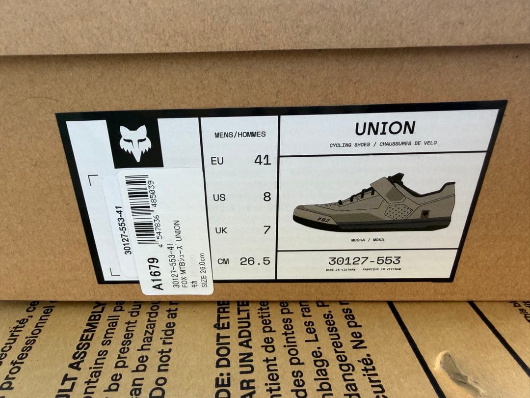 FOX MTBシューズ UNION 26.5cm 新品未使用