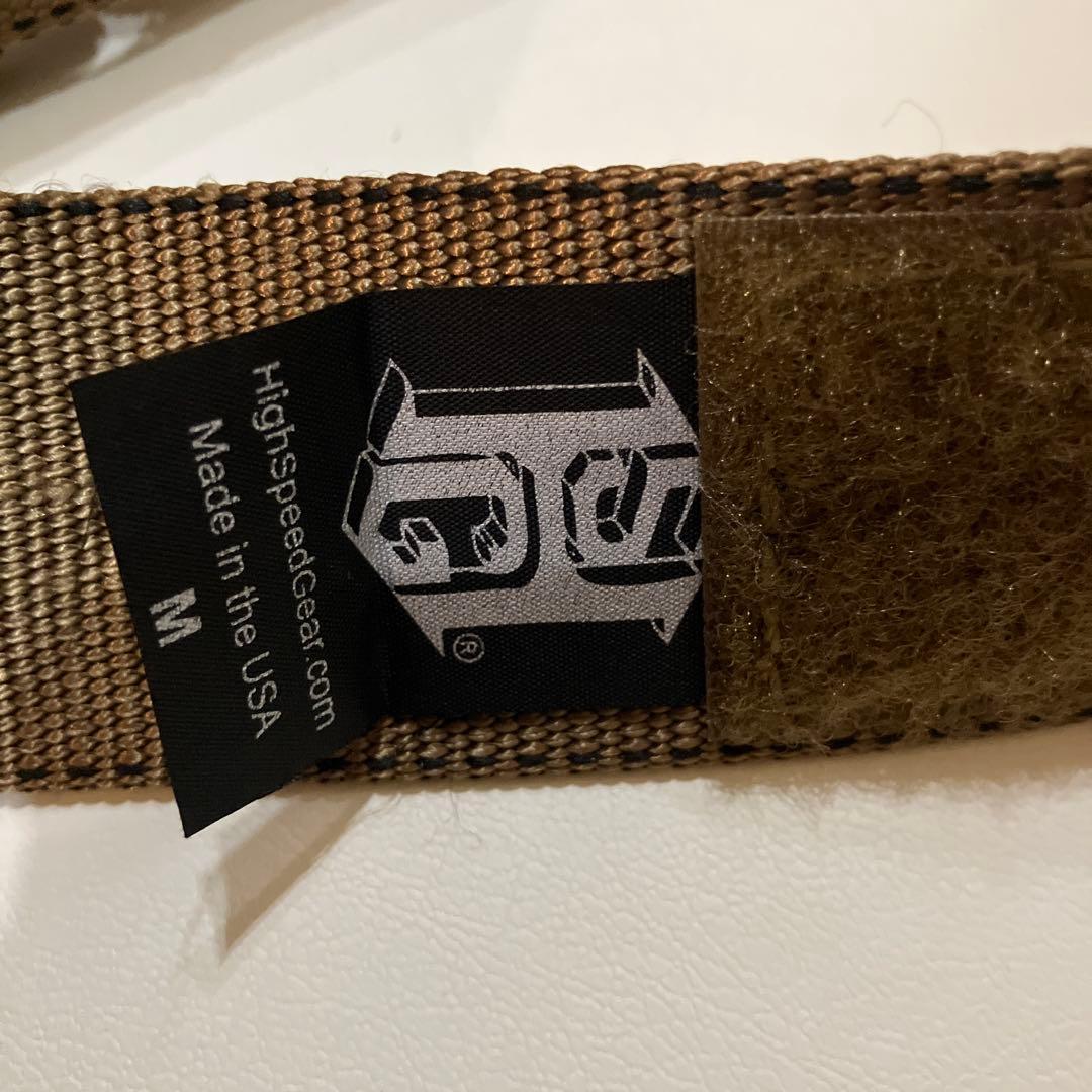 実物　High Speed Gear タンカラー ベルト Mサイズ