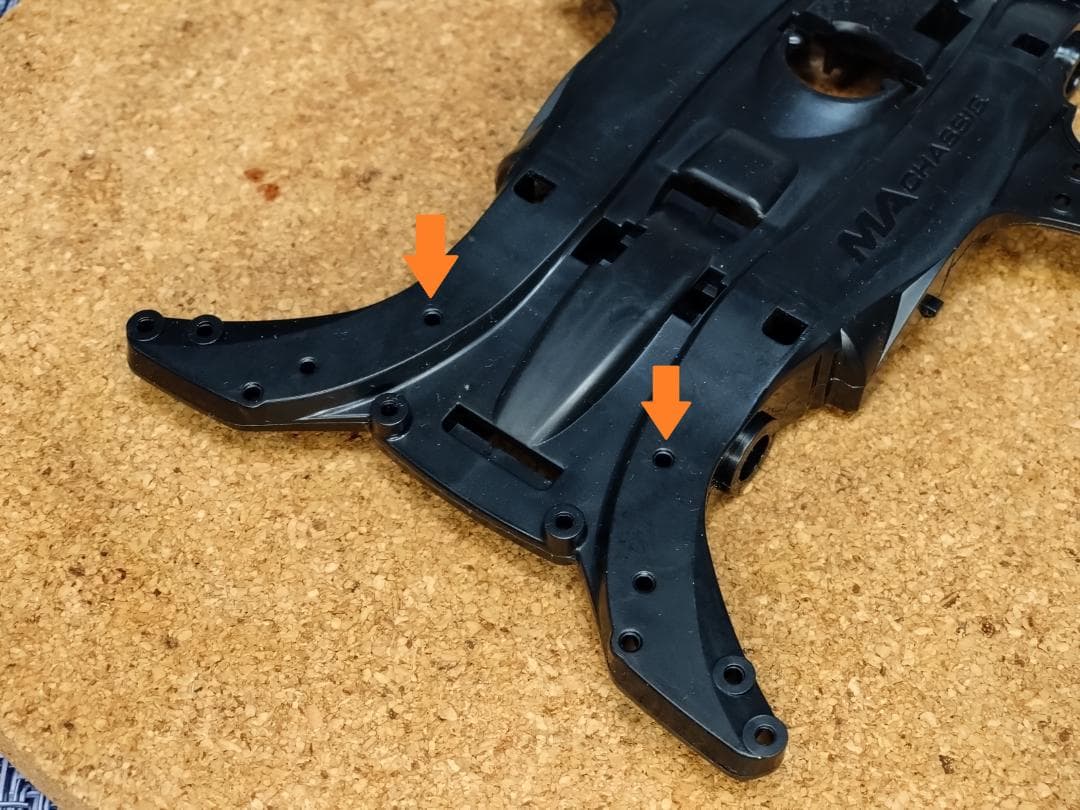 [出品テスト]MAシャーシ フロント段上げ プレート挟み込み治具[試作版]