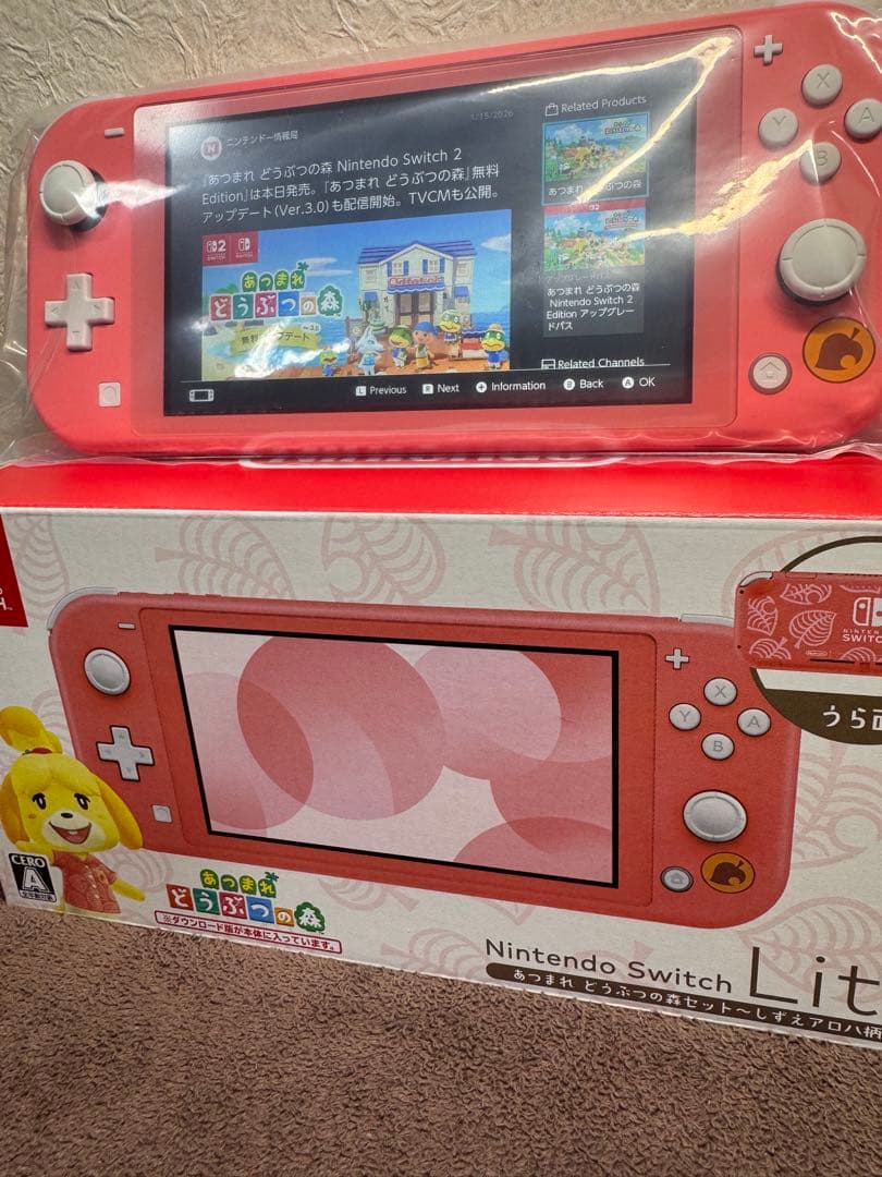 ニンテンドースイッチライト あつ森バージョン セット 送料込み