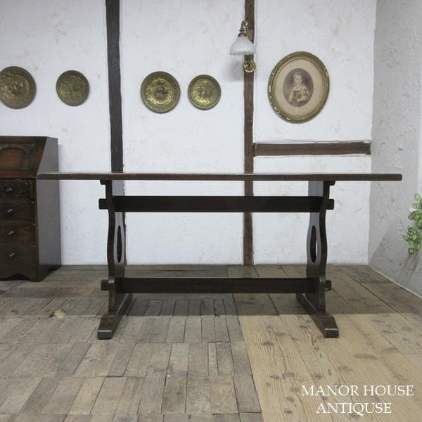 イギリス アンティーク 家具 ダイニングテーブル リフェクトリー 6066d