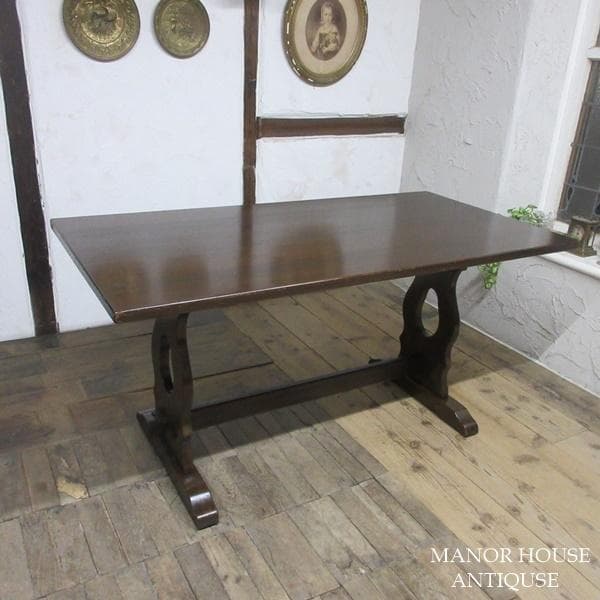 イギリス アンティーク 家具 ダイニングテーブル リフェクトリー 6066d