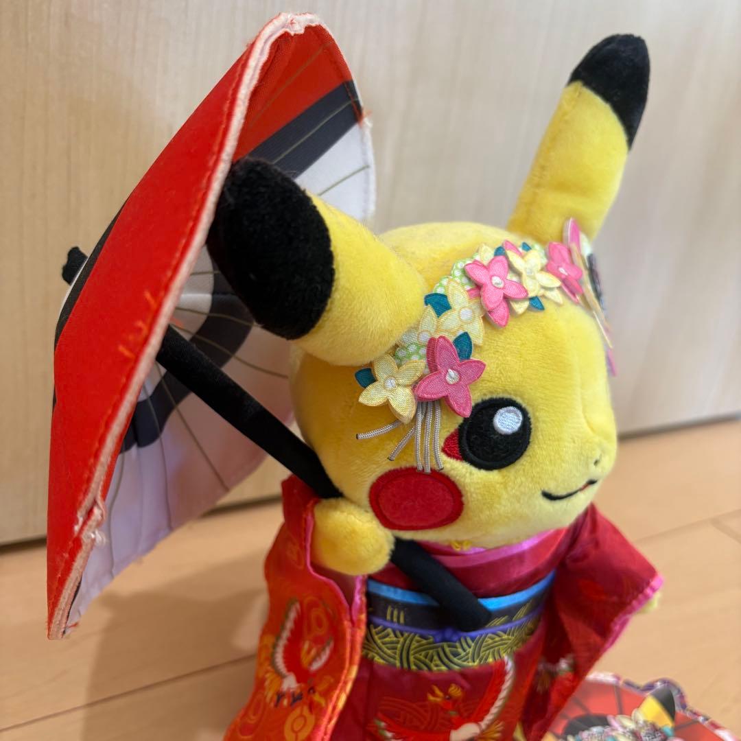 【タグ付】ポケモンセンターキョウト ピカチュウ ぬいぐるみ オープン記念限定品