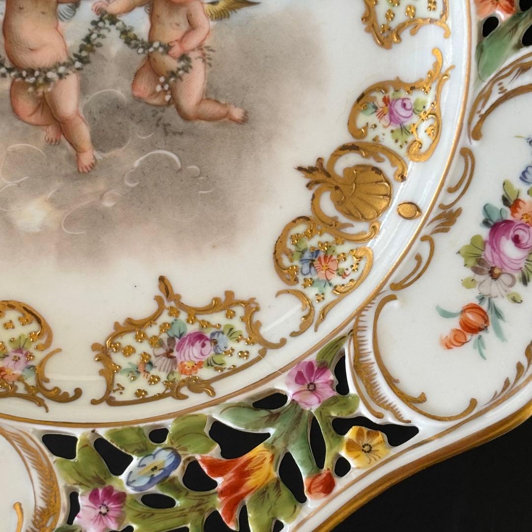 ドレスデン　カールティーメ工房　天使　コンポート