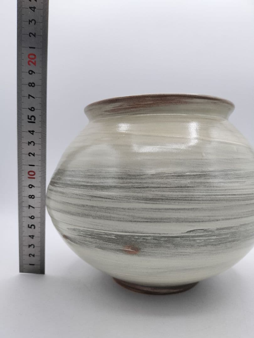 c865 水指 韓国 人間国宝 釜谷陶房 甲相浩 木箱 茶道具 古物