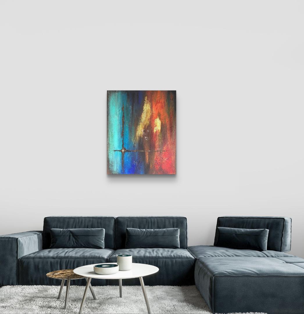 絶対零度/ 抽象画 キャンバス 73×61㎝ F20 モダンアート 原画1点のみ