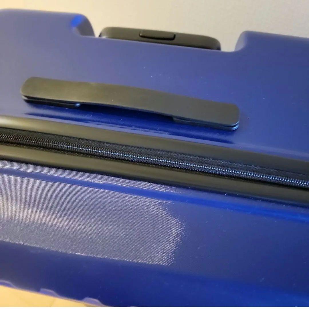 【美品】キャリーカート スーツケース 青 紫 96L　サンコー鞄