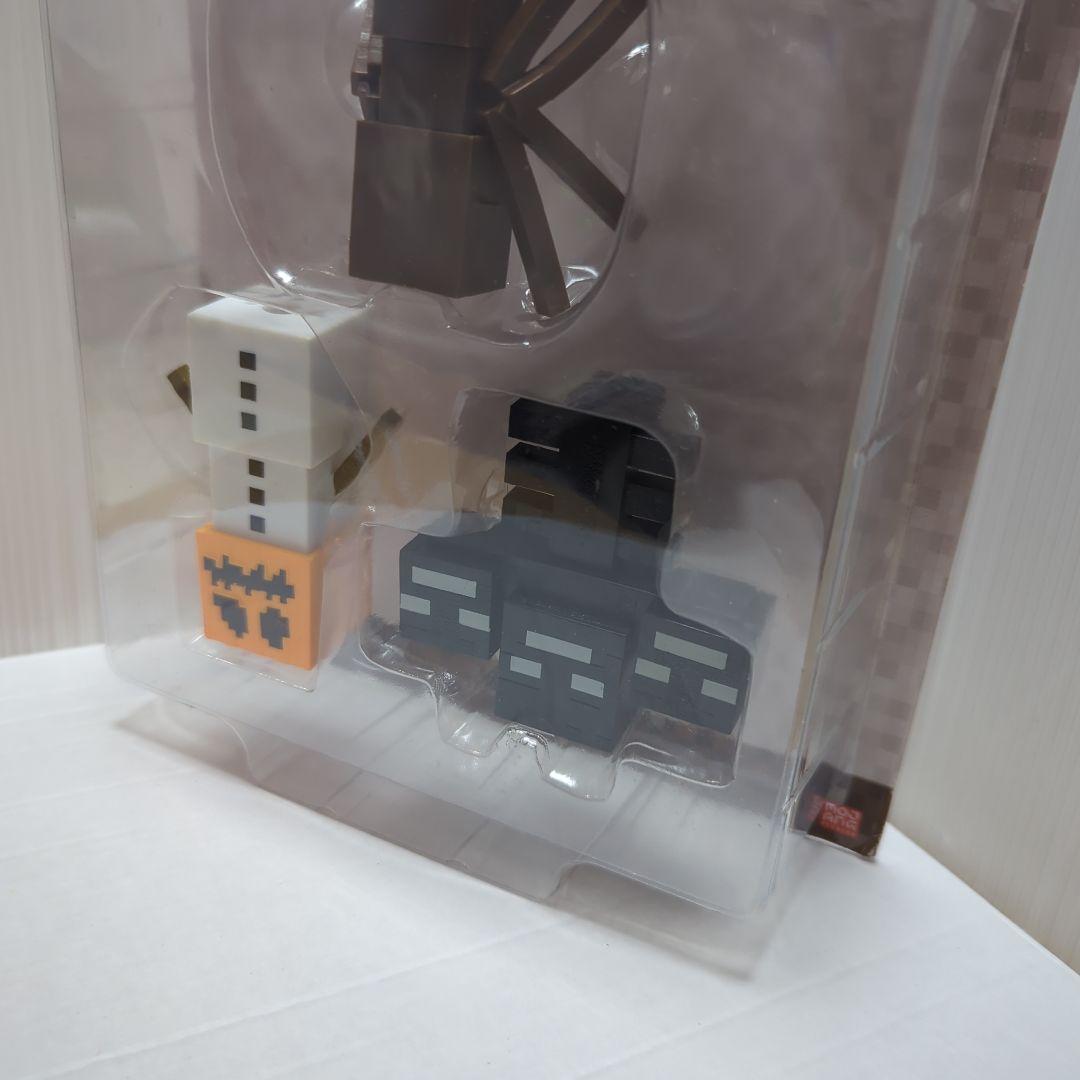 エラー品　マインクラフト　３D　ミニフィギュア　３ピース　ブリスター逆さま