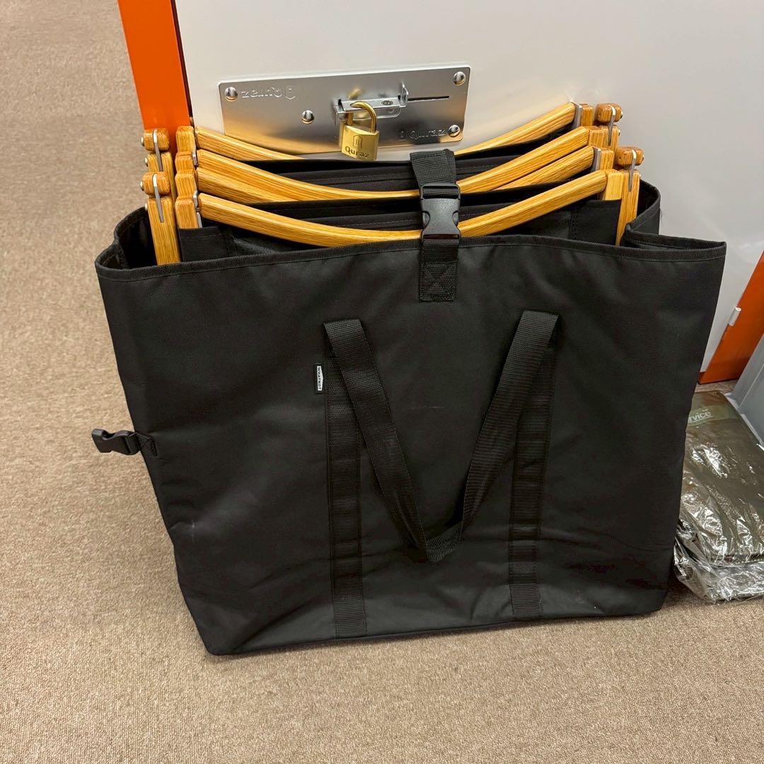 【カーミットチェア】2脚セット 木製折りたたみチェア ブラック