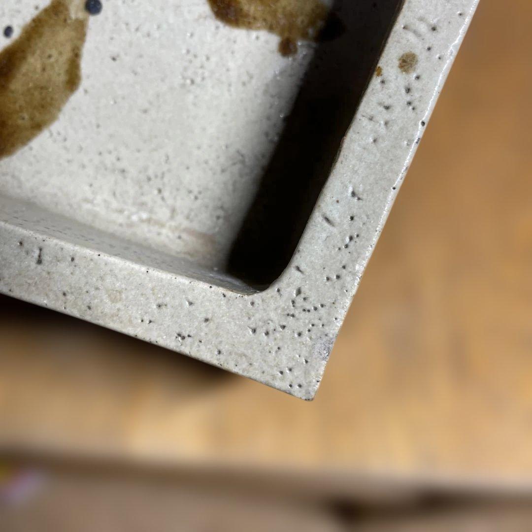 浜田庄司　鐡絵水盤　箱なし