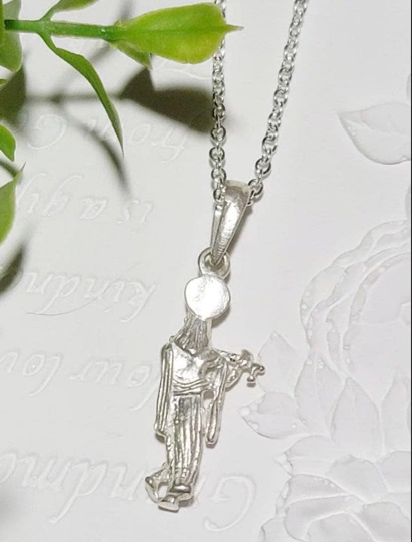 ■SV925 クリシュナ神ペンダント(白銀)S925チェーン75cm 藤井風