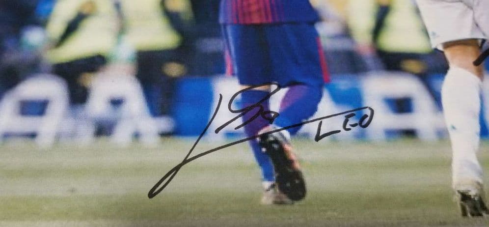 メッシ　クリスティアーノ・ロナウド　直筆サイン　普通紙