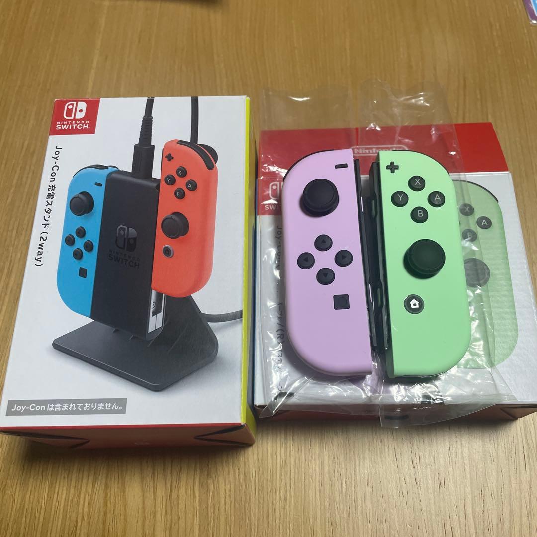 Nintendo Switch Joy-Con (L)パステルパープル (R)…