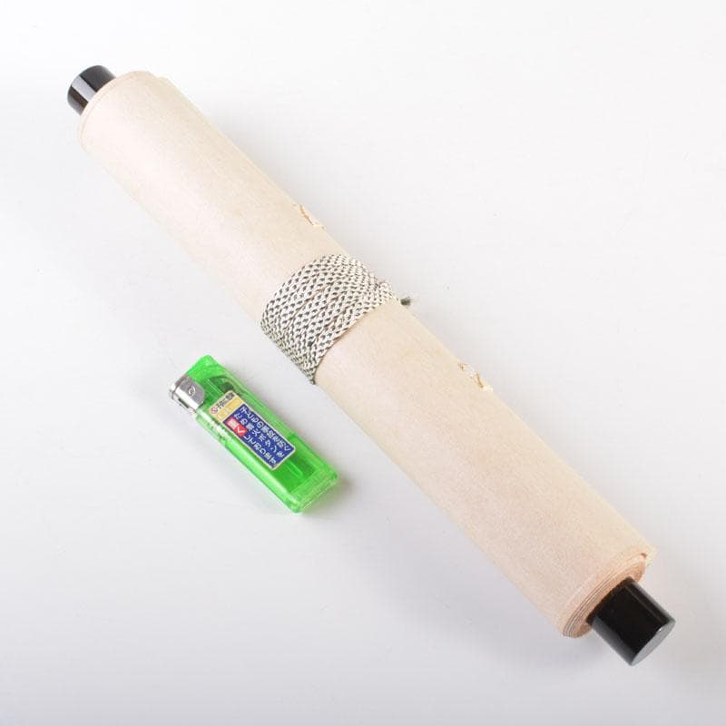 掛軸　前大徳　長谷川寛州筆　一行書　「直心是道場」　共箱　C　6884A