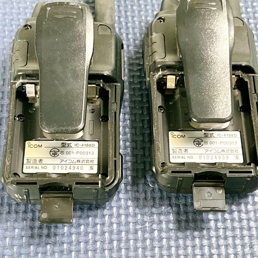 icom 特定小電力トランシーバー IC-4188D 2台