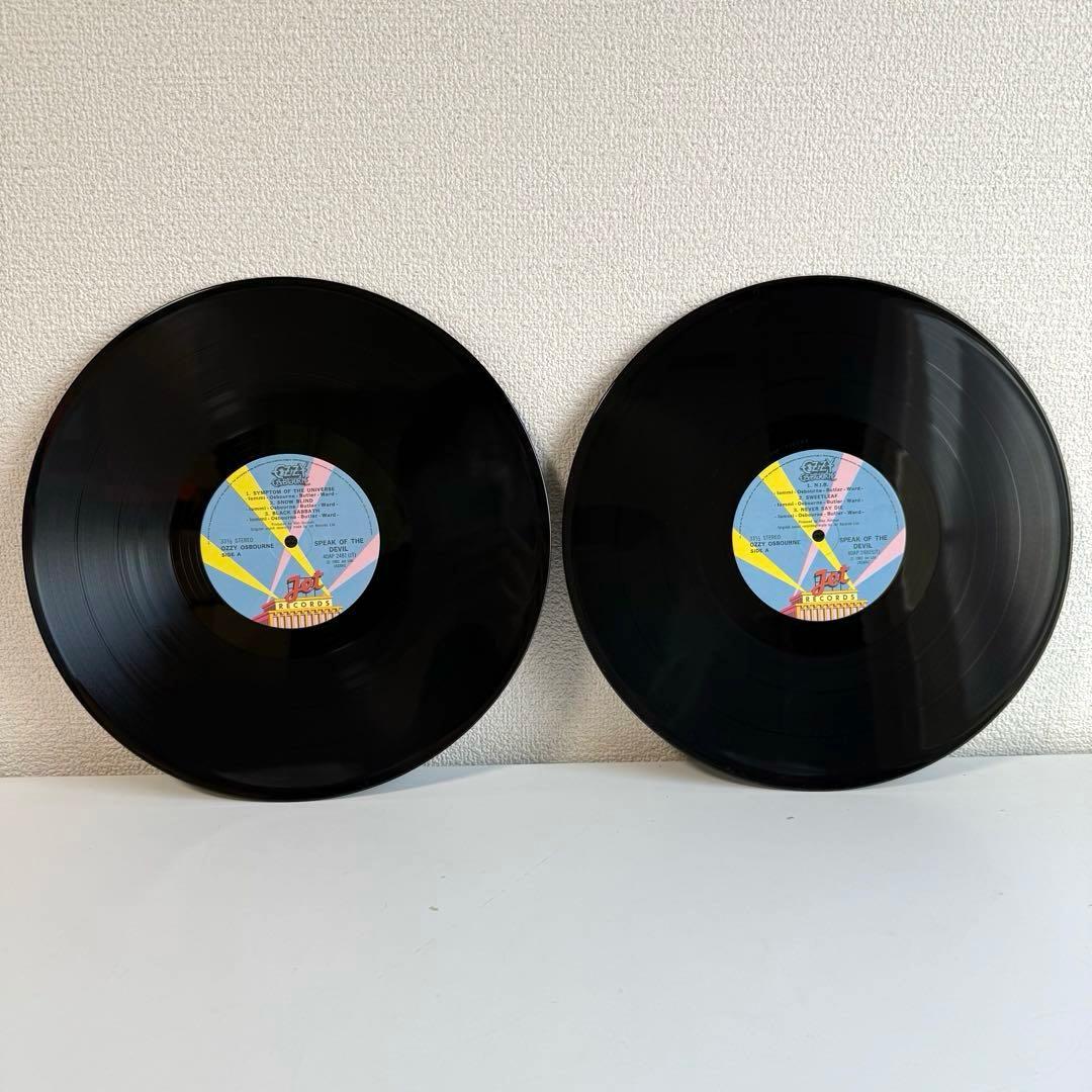 オジー・オズボーン 悪魔の囁き 国内盤帯付きレコード ランディ・ローズ追悼盤