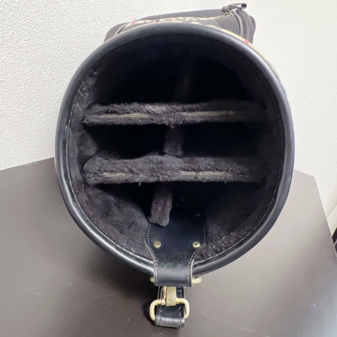 バーバリーゴルフキャディバッグ 6分割 ノバチェック ブラック BURBERRY