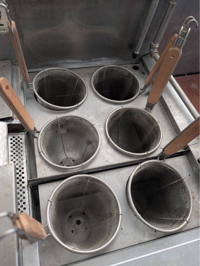 【リユース品】麺ゆで器　北沢産業㈱製　KSK-106　LPガス用 　引取り限定