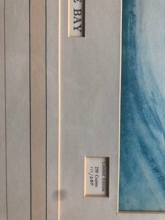 トーマスウィリアムボウラー絵画　シリアルナンバー付き