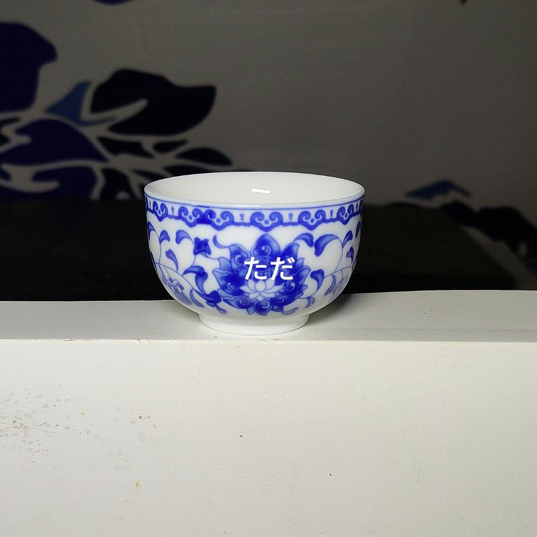 中国茶器 景徳鎮 青花磁茶器セット 新品未使用