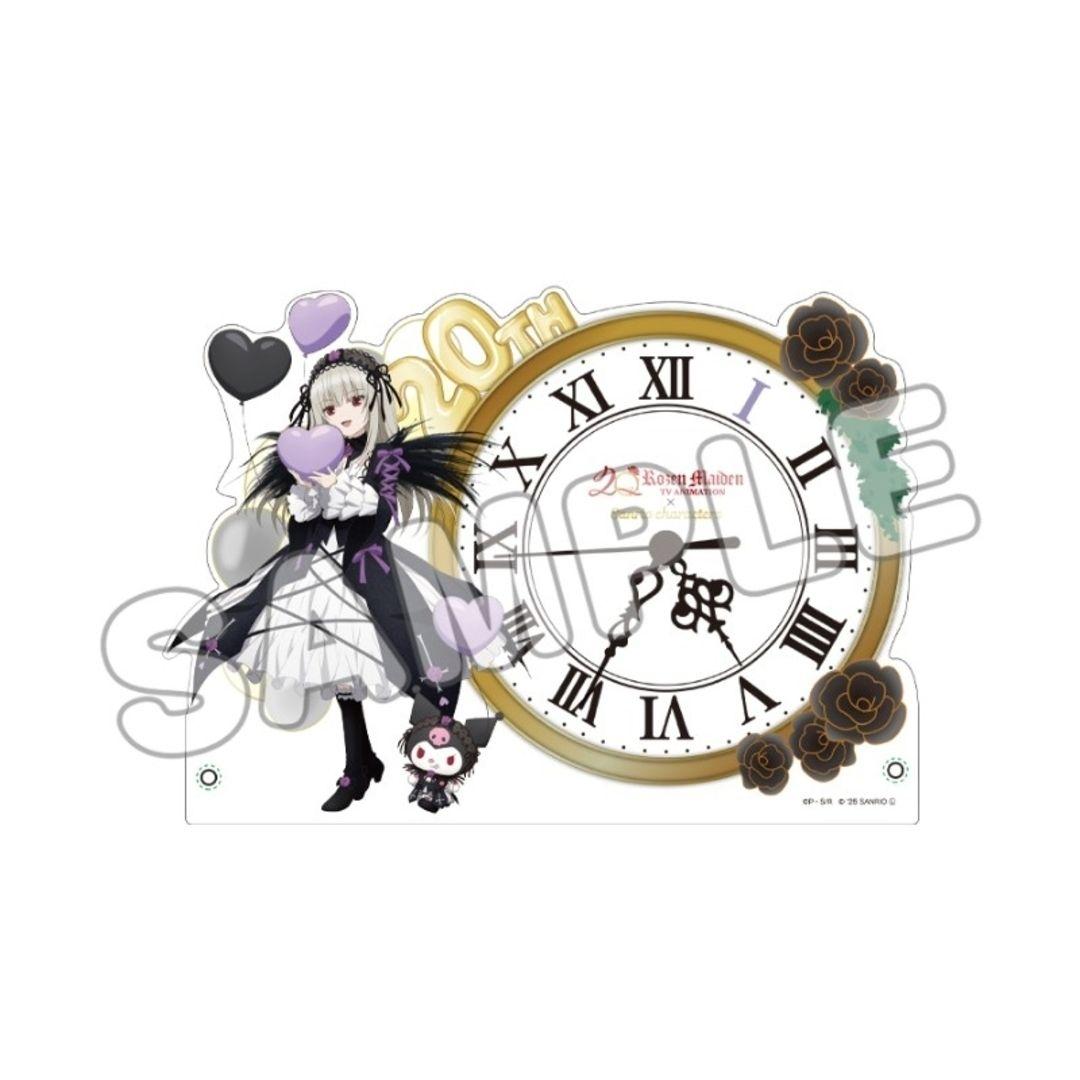 ローゼンメイデン×サンリオキャラクターズ_アクリルクロック 水銀燈×クロミ