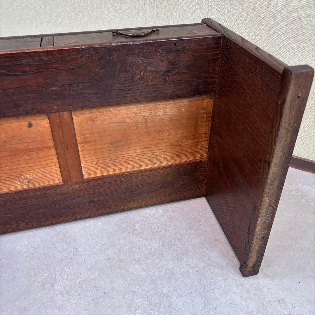 古家具　アンティーク机　ローテーブル　小引き出し３杯　和モダン　飾り台