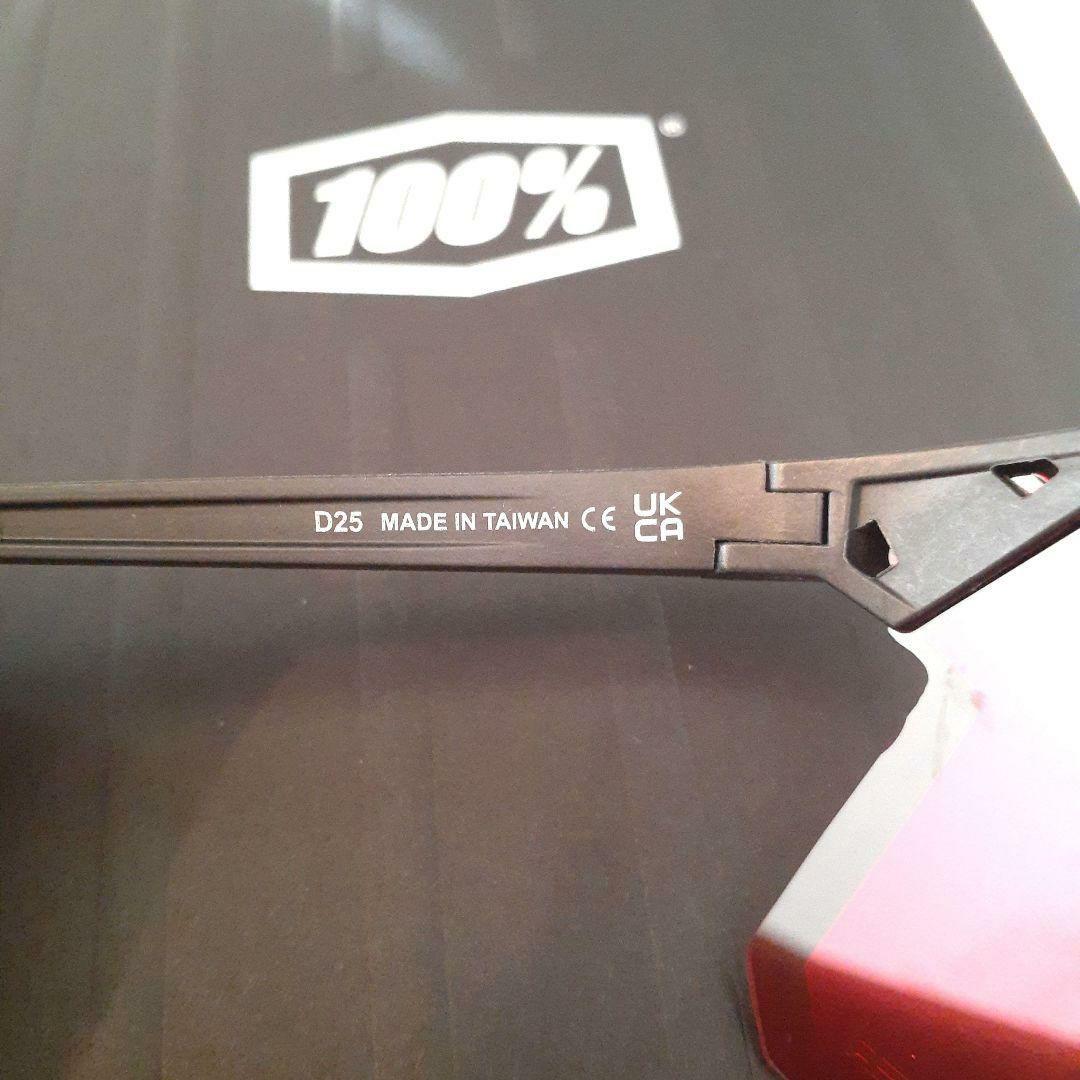 100% Hypercraft ブラック レッド ワンハンドレッド サングラス