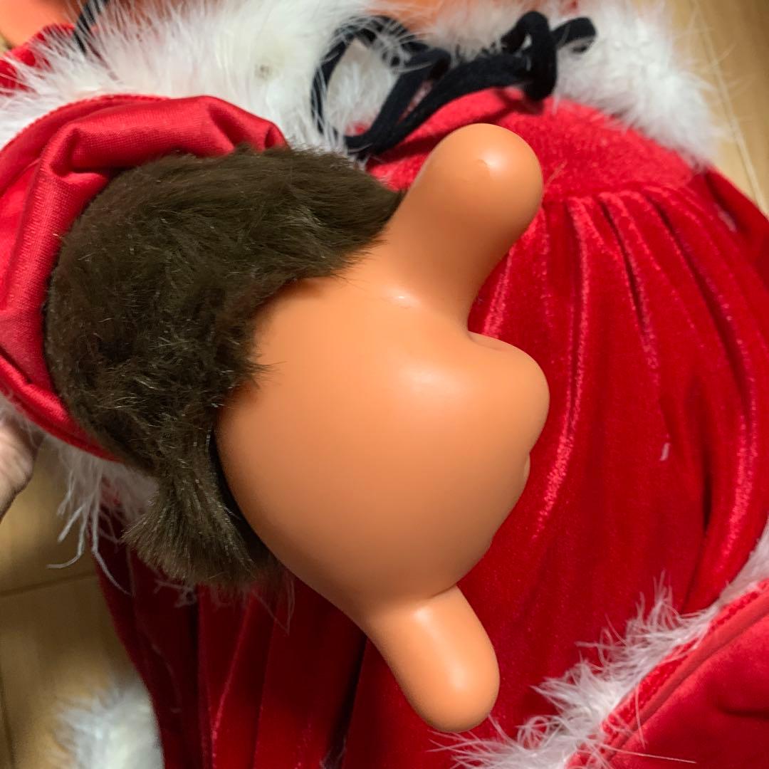 稀少品 モンチッチ　クリスマス　ケープドレス2L