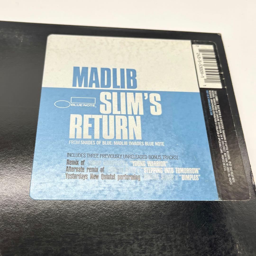 【激レア】【超美品】MADLIB / SLIM'S RETURN (12\")