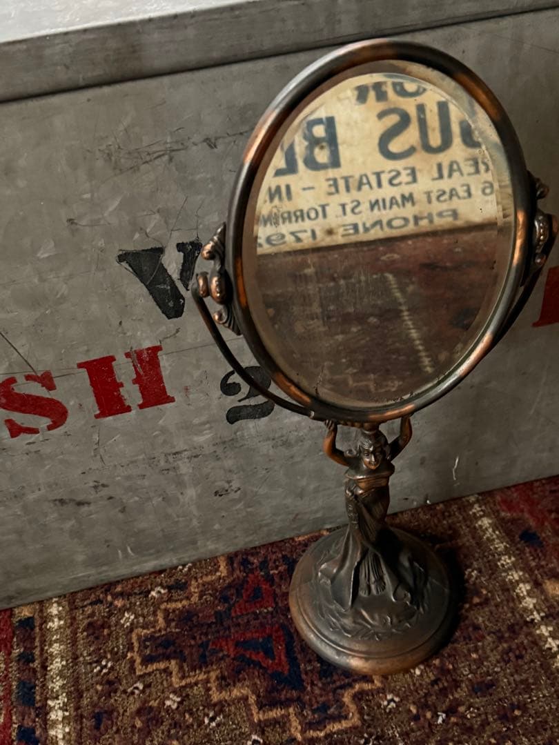アンティーク雑貨 Early Stand mirror