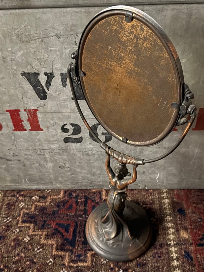 アンティーク雑貨 Early Stand mirror