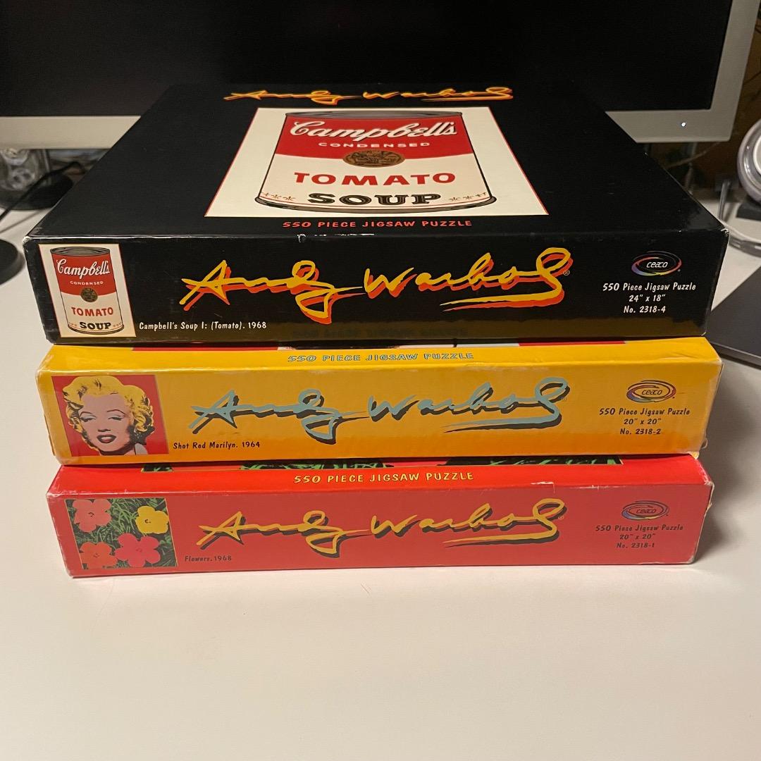 アンディーウォーホル 貴重 90年代 アメリカ製 ジグソーパズル 3式セット
