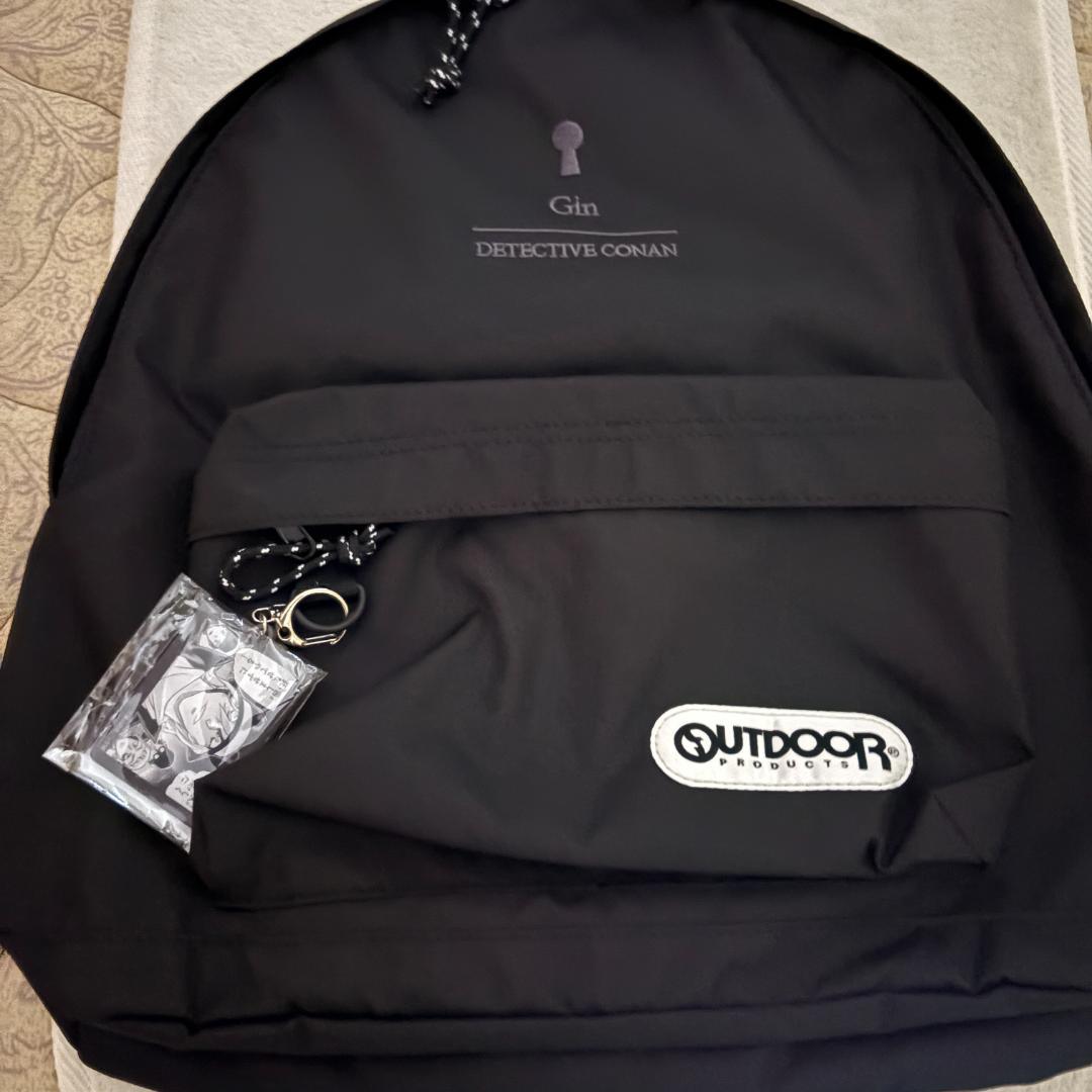 ◆名探偵コナン×OUTDOOR デイパック ブラック　（ジン）