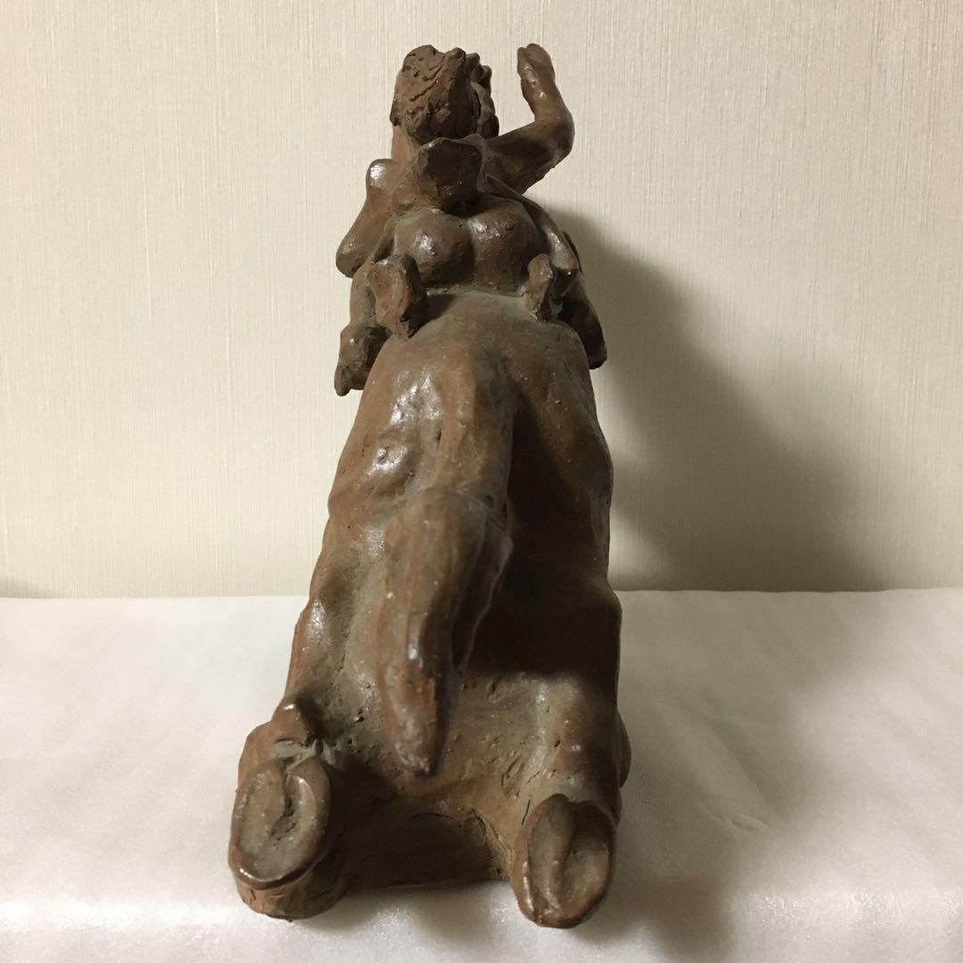 備前焼　馬　置物