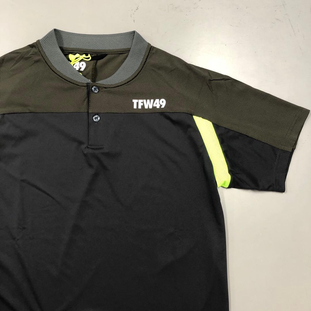 TFW49 SIDE MESH COLLAR LESS POLO メンズS