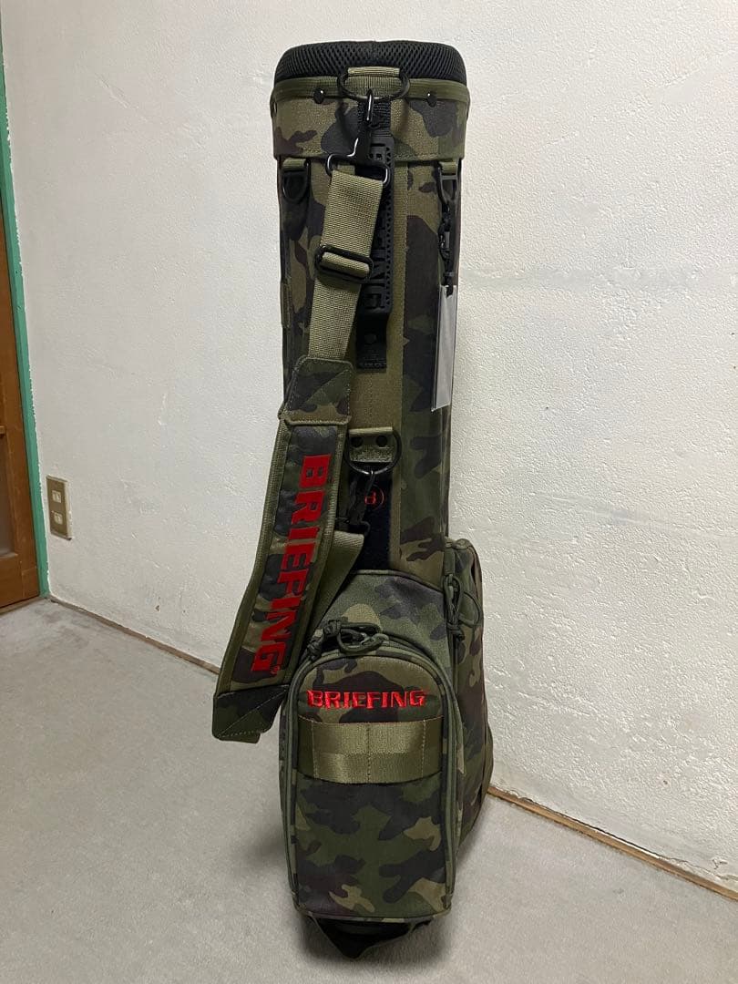 ブリーフィング　BRIEFING キャディバッグ　迷彩　ネームタグ新品