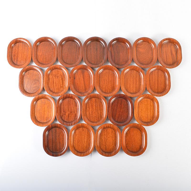 煎茶道具　唐木製　茶托　二十二客　まとめて　C　5705