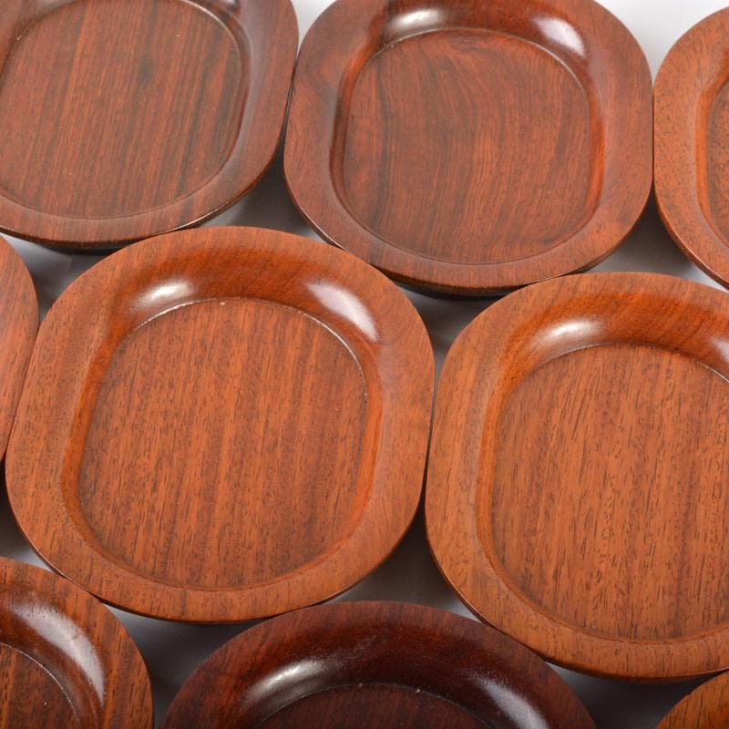 煎茶道具　唐木製　茶托　二十二客　まとめて　C　5705